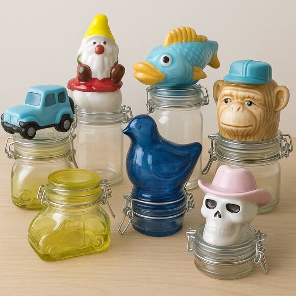 Cute Bug Car Storage Jar – Yellow Beetle 100mL Hideaway Container - Picture 5 of 5